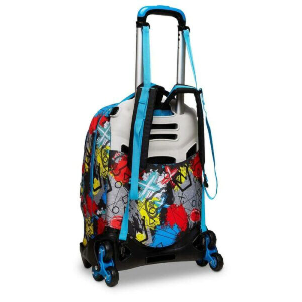 Zaino Trolley Sganciabile 3 Ruote Seven Zipper Glamy Girl in